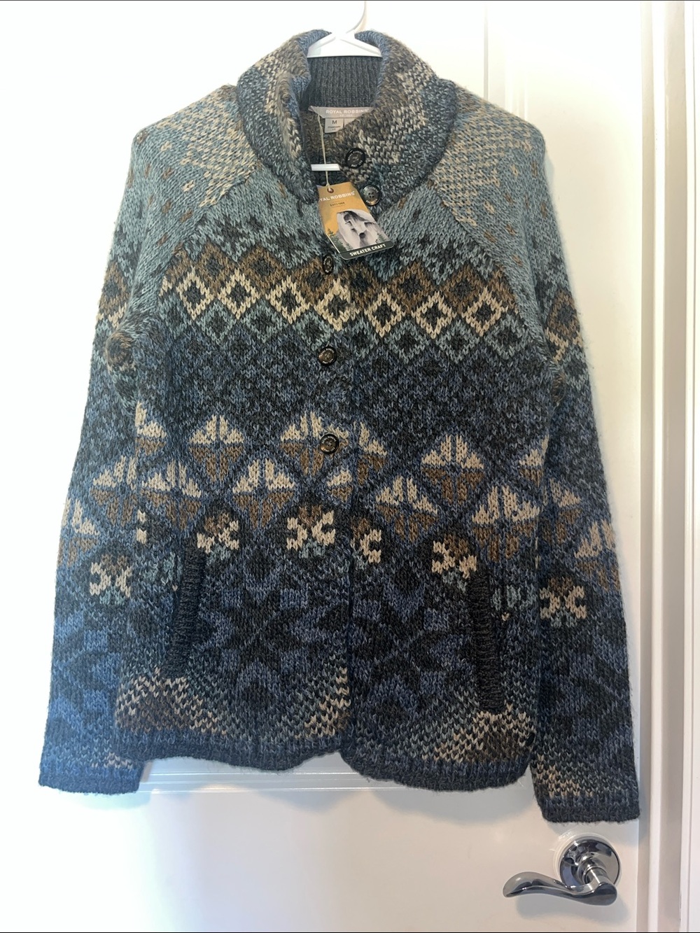 Royal Robbins Mystic Canyon fair isle cardigan